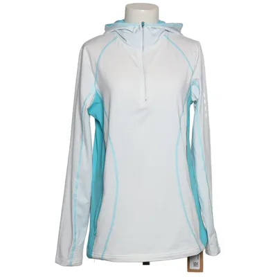 Hoodie (White, Turquoise) from Cool Running Elastane, Polyester