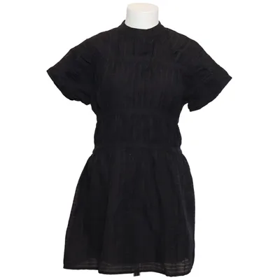 Dress (DRG845BLK) from Ghospell Cotton, Linen, Polyester