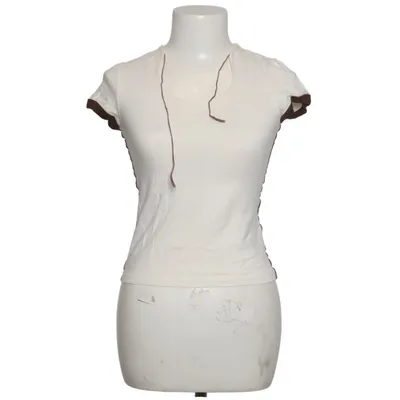 T-shirt (Wit, Bruin) van Dickies Katoen, Elastaan