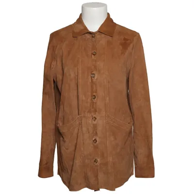 Leather jacket (Brown) from Sézane