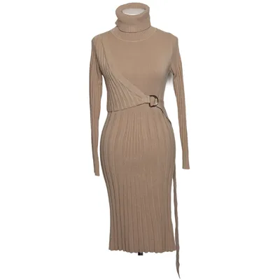 Turtleneck dress (Beige) from Apart Cashmere, Elastane, Modal, Polyamide, Viscose