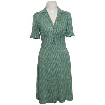 Jurk (Groen, Blauw) van King Louie Elastaan, Viscose