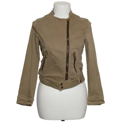 Bikerjakke (Beige) fra Zara Basic Bomuld, Elastan