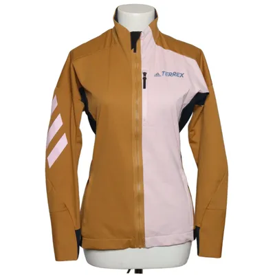 Allvädersjacka (Brun, Vit, Blå) från Adidas Polyester, Polyuretan