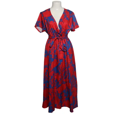 Wrap dress (Blue, Red)