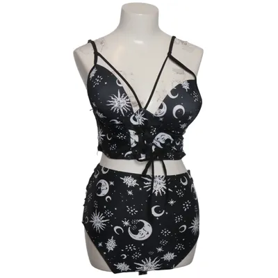 Bikini (Svart, Vit) från Dressfo Elastan, Polyester