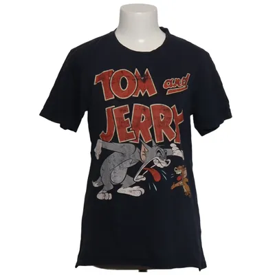 T-shirt (Bleu) de Tom & Jerry Coton