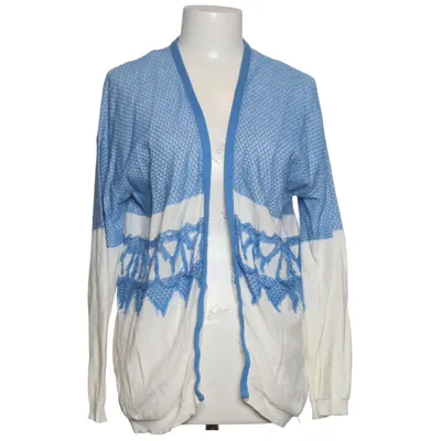 Cardigan (Blue, White) from Sita Murt Cotton, Polyester
