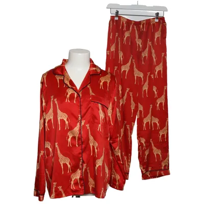 Pajamas (Red, Multicolored) from Chelsea Peers Elastane, Polyester