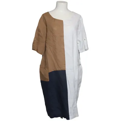 Klänning (Blå, Brun, Vit) från Lisa Campione Elastan, Linne, Polyester