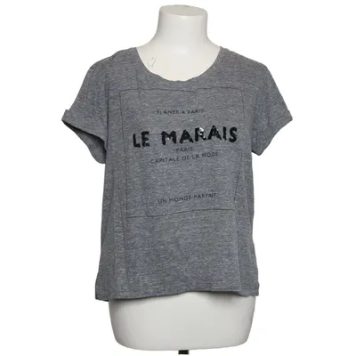 T-shirt (Grå) fra Mango Denim & Tees Bomuld, Polyester, Viscose