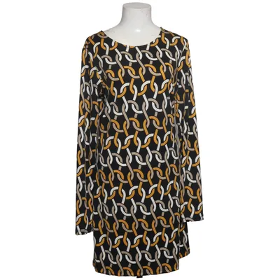 Kjole (Sort, Gul, Hvid) fra Julie Brown Elastan, Polyester