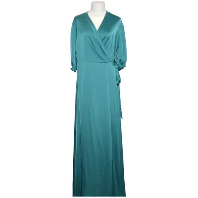 Wrap dress (Blue) from Aéryne Polyester