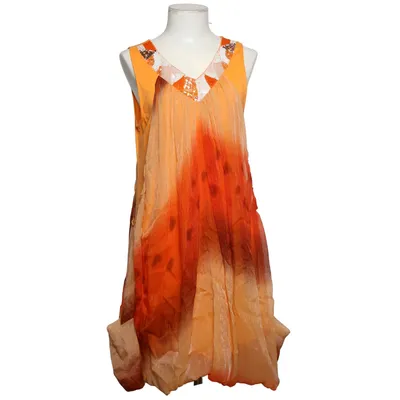 Beach dress (Yellow, Orange, Multicolored) from Alexo Cotton, Polyester