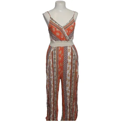 Byxdress (Orange, Vit, Brun) från J for Justify Bomull, Elastan, Viskos
