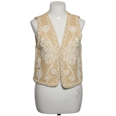 Vest (Beige, White) from Zara Cotton
