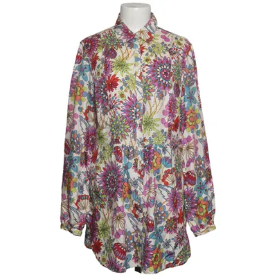Bluse (Hvid, Flerfarvet) fra 0039 Italy Silke
