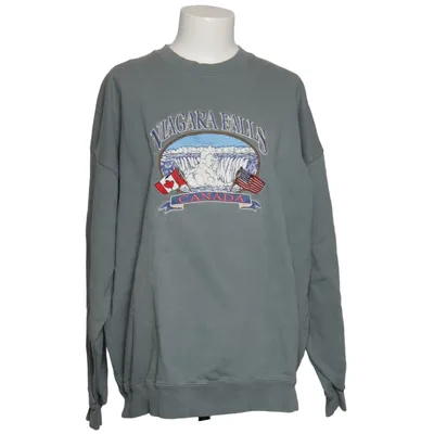 Sweatshirt (Grå, Flerfarvet) fra Brandy Melville Bomuld, Polyester