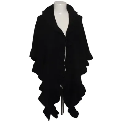 Poncho (Black) from H. Moser Wool