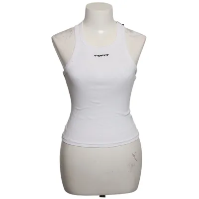 Sports tank top (White) from Vanquish Cotton, Elastane