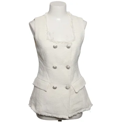Suit vest (White) from Zara Cotton, Polyester