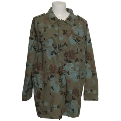 Safari jacket (Green, Multicolored) from Zizzi Cotton