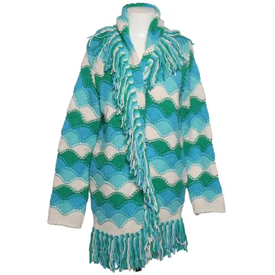 Kofta (Blå, Grön, Vit, Flerfärgad) från Lieblingsstück Akryl, Ull