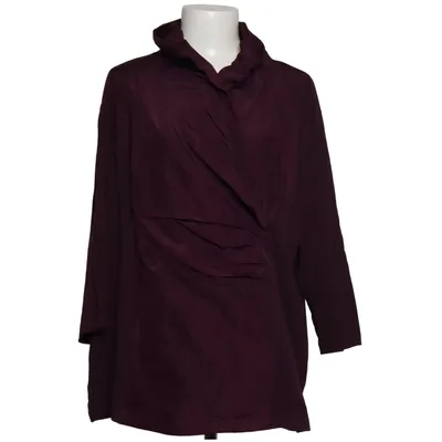 Blouse portefeuille (Violet) de Gina Laura Collection Coton, Élasthane, Polyester