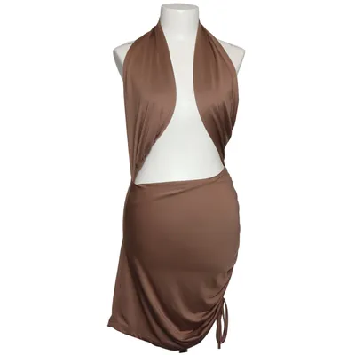 Halterneck-kjole (Brun) fra D&M Elastan, Polyester