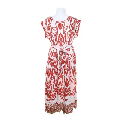 Dress (Red, White, Multicolored) from Jasmine Cotton, Linen, Polyester