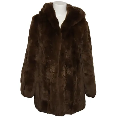 Veste en fourrure (Marron) de Jin Diao Fur