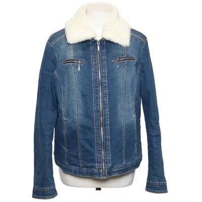 Jeansjacka (Blå, Vit) från Canda Premium Bomull, Elastan, Polyester
