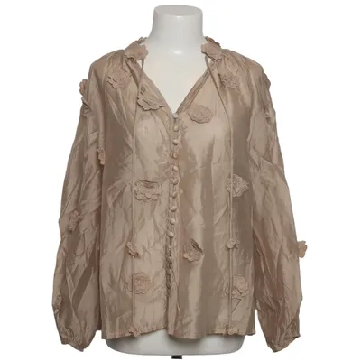Bluse (Beige) fra Mochy Polyester, Silke