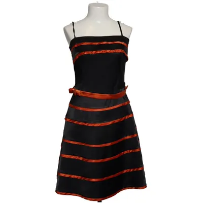 Cocktailklänning (Svart, Orange) från Fervente Elastan, Polyester
