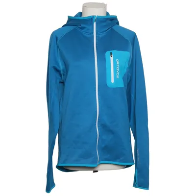 Fleece jas (Blauw) van Ortovox Elastaan, Merinowol, Polyester
