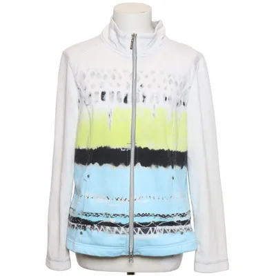 Jacket (White, Multicolored) from Canyon Cotton, Polyester
