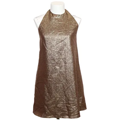 Halterneck dress (Gold, Black) from Alice + Olivia Elastane, Polyester, Silk