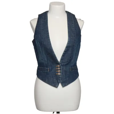 Gilet en jean (Bleu) de Fcuk Jeans Coton, Polyuréthane