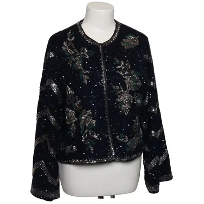 Jacket (Blue, Silver) from Zara Polyester