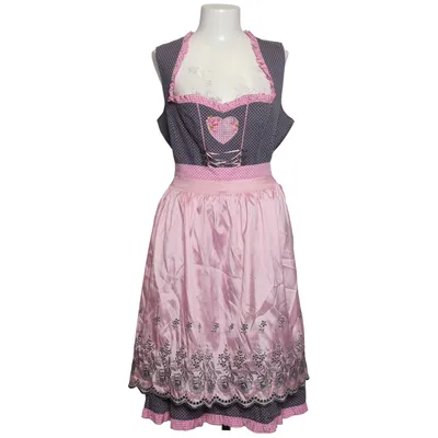 Dirndl (Grå, Rosa, Flerfärgad) från Country Line Bomull, Polyester
