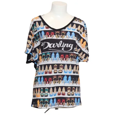 T-shirt (Sort, Flerfarvet) fra Still Fashion Polyester, Viscose