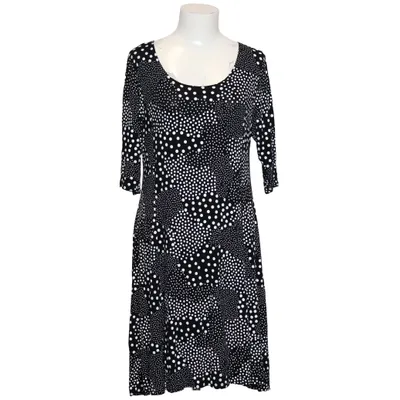 Robe (Noir, Blanc) de Lucky Élasthane, Polyester, Viscose