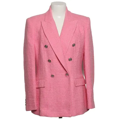 Blazer (Pink) from Zara Acrylic, Cotton, Polyester