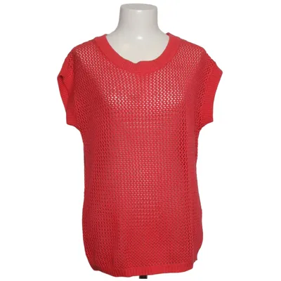 Pull sans manches (Rouge) de Mrs. Foxworthy Acrylique, Coton