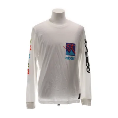 T-shirt à manches longues (Blanc, Multicolore) de Nike Coton, Polyester