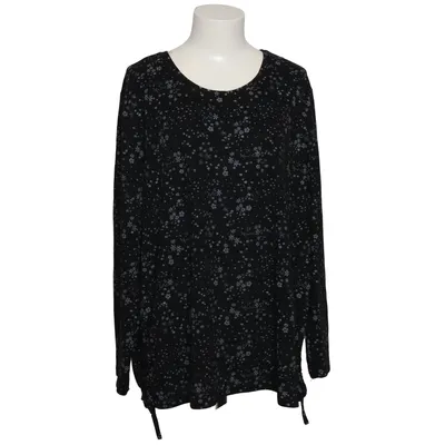 Långärmad t-shirt (Svart, Vit) från Gina Benotti Elastan, Polyester, Viskos