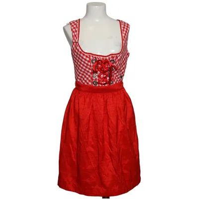 Dirndl (Red, White) from Birkhahn Mode Polyamide, Polyester