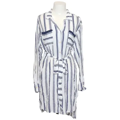 Shirt dress (White, Blue) from Beachgold Viscose