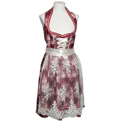 Dirndl (Violet, Blanc, Rose) de Fuchs Trachtenmoden Coton, Polyester