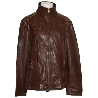 Läderjacka (Brun) från Jilani Collection